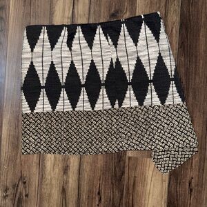 RACHEL Rachel Roy Black and White Patterned Knit Skirt